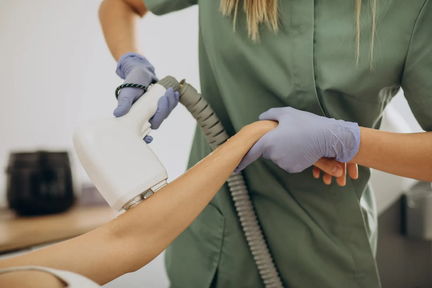 Laser hair removal illustration